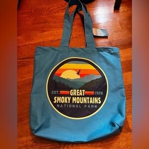 H3 Sportgear Great Smoky Mountains Blue Tote Bag